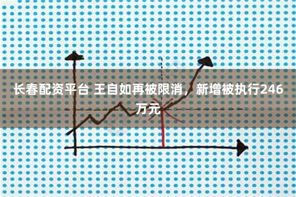 长春配资平台 王自如再被限消,新增被执行246万元