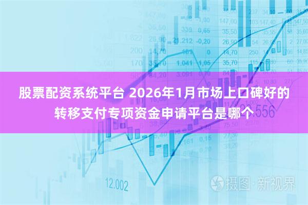 股票配资系统平台 2026年1月市场上口碑好的转移支付专项资金申请平台是哪个